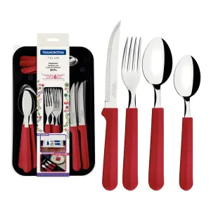 Tramontina Tableware Set 25 Piece Red image
