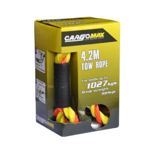 Cargomax Tow Rope With Safety Hooks 1027Kg image