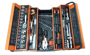 85 Piece Tool Box Set With Metal Box - 1/4" & 1/2“ image