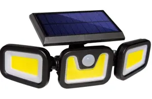 Solar Motion Sensor Outdoor Light-3 Head Cob image