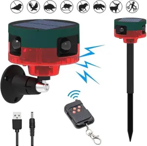 Solar Motion Sensor Alarm Outdoor, 360 Motion Detector Sensor image