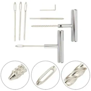 Stainless Steel Tubeless Tyre Puncture Repair Tool Set image