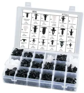 Car Panel Trim Plastic Fasteners And Rivet Clips Set image