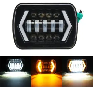 7 X5Inch Led Headlight With Drl 13 Led image