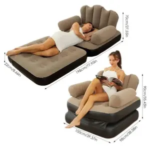 Inflatable Folding Sofa Bed With Hand Handle image