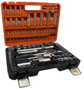 108 Piece Professional Ratchet Wrench Socket Tool Set image