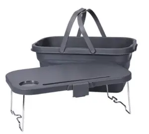 Multifunctional Collapsible Picnic Basket-Grey image