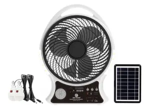 14" Rechargeable Solar Powered Ac/Dc Fan image