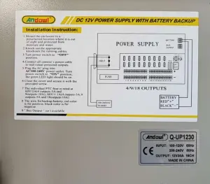 12V 30 Amp Power Supply Ups Backup image