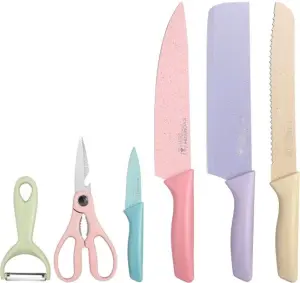 6 Pieces Multi Functional Kitchen Knife Set image