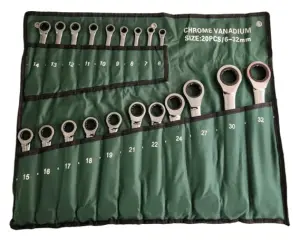 20-Piece Chrome Vanadium Ratchet Spanner Set, Sizes 6Mm To 32Mm image