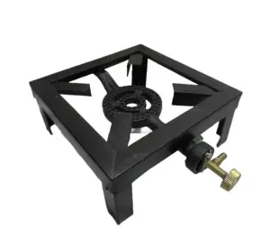 Iron Single Gas Burner, 4 Legged image