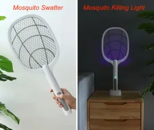Rechargeable Mosquito Swatter With Trapping Light image